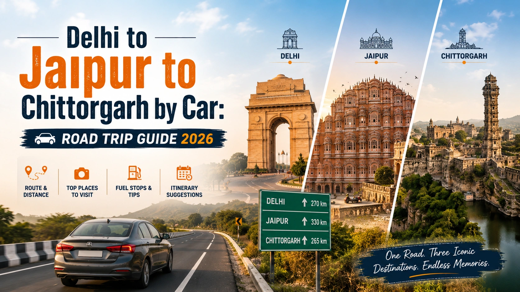Delhi to Jaipur to Chittorgarh by Car
