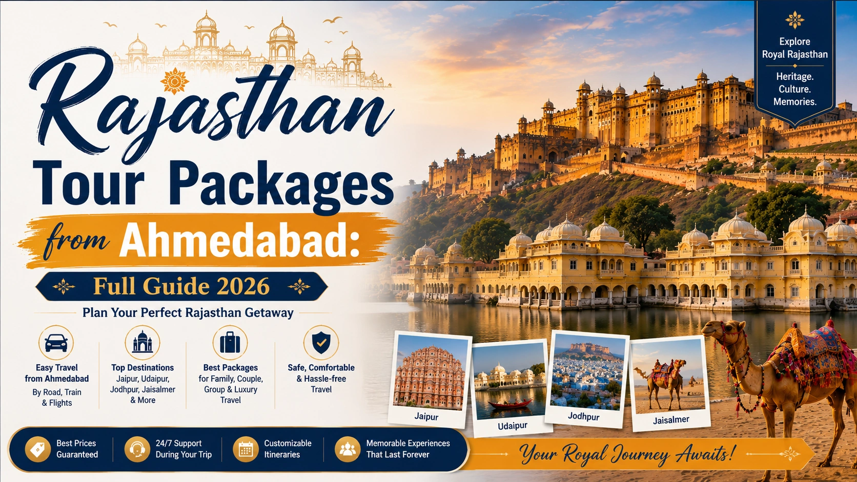 Rajasthan Tour Packages from Ahmedabad