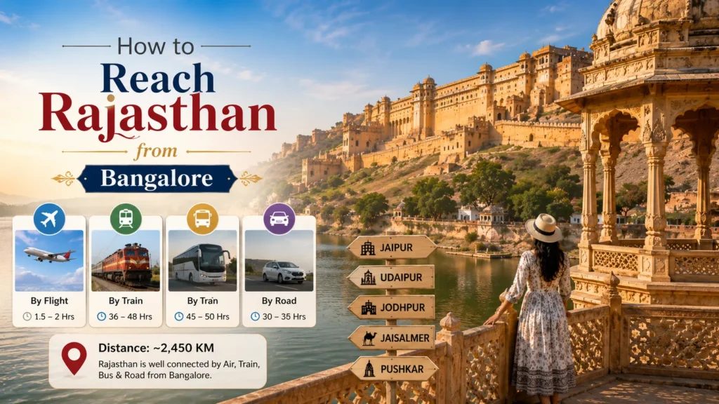 How to Reach Rajasthan from Bangalore