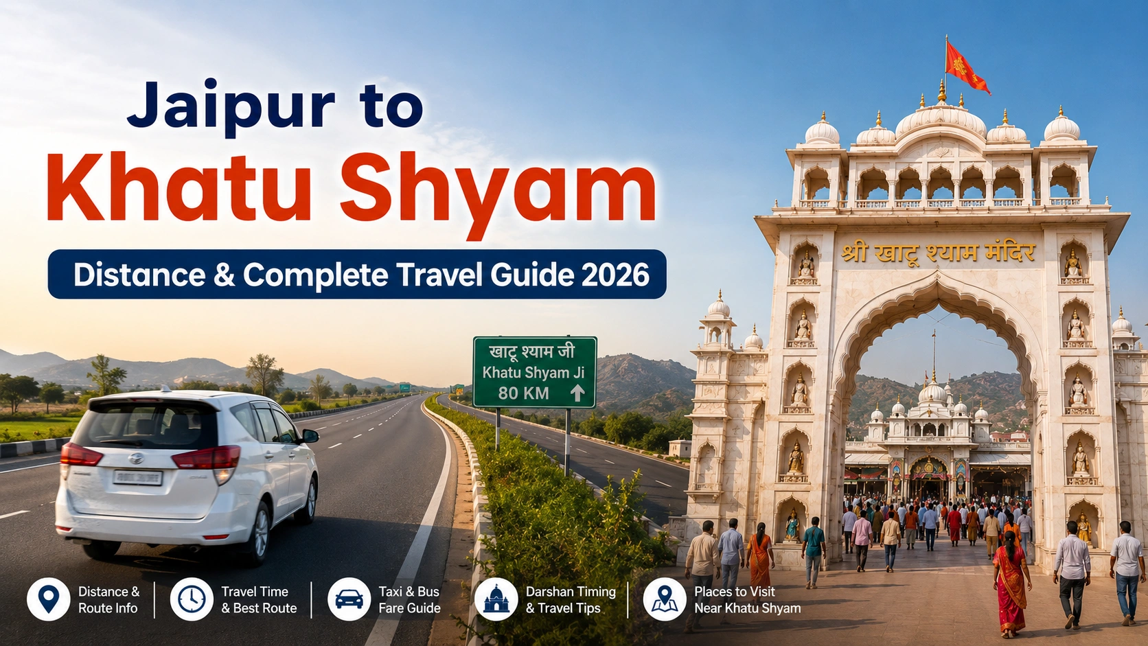 Jaipur to Khatu Shyam Distance