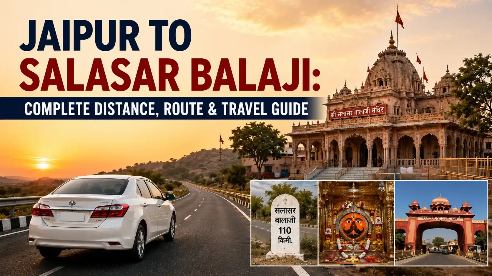 Jaipur to Salasar Balaji distance