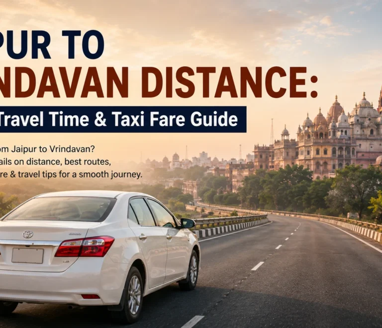 Jaipur to Vrindavan Distance