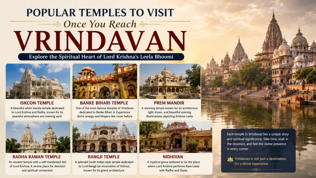 Popular Temples to Visit Once You Reach Vrindavan